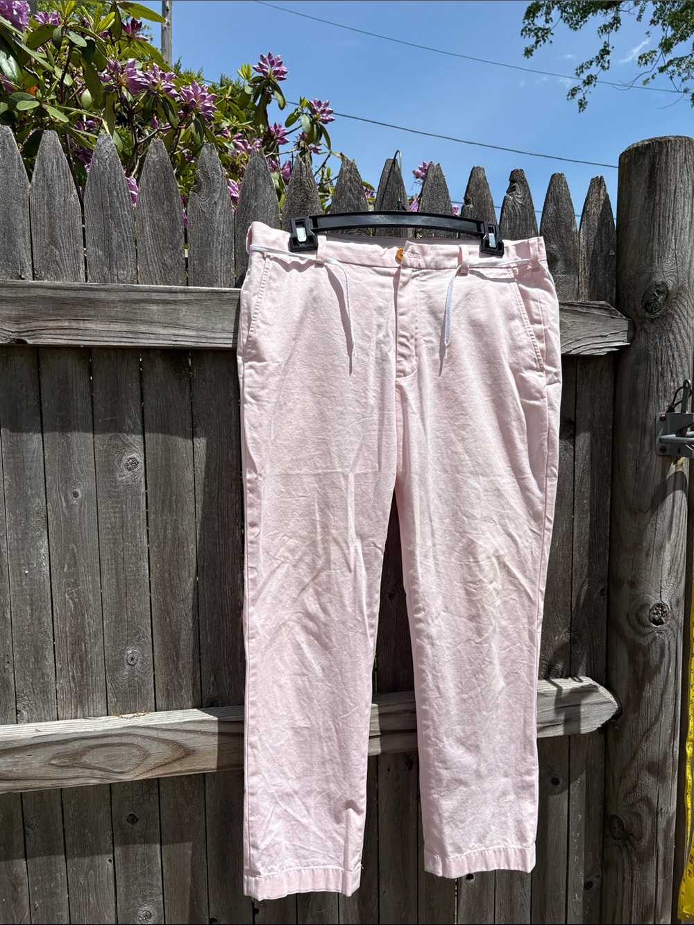 Brooks Brothers 36/30 light pink cotton Clark pants.